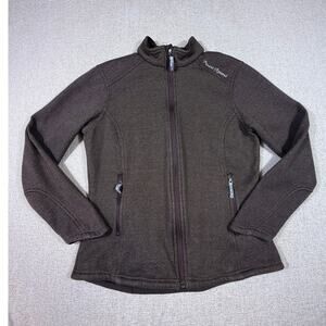 Pearl Izumi Pro Women's Large Brown Cycling Jacket Zip Front Long Sleeve Road